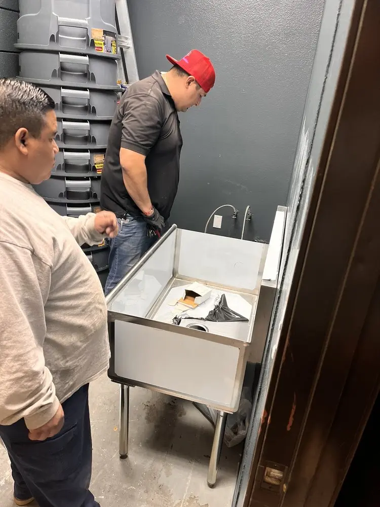 Commercial plumbing and sink installation in Frederickson